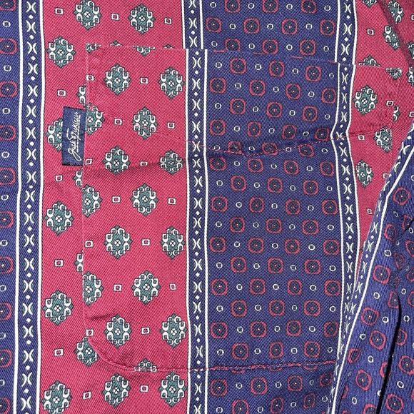 Jack Nicklaus Button Up Color Block Striped Shirt Men’s Size Large - Picture 2 of 11